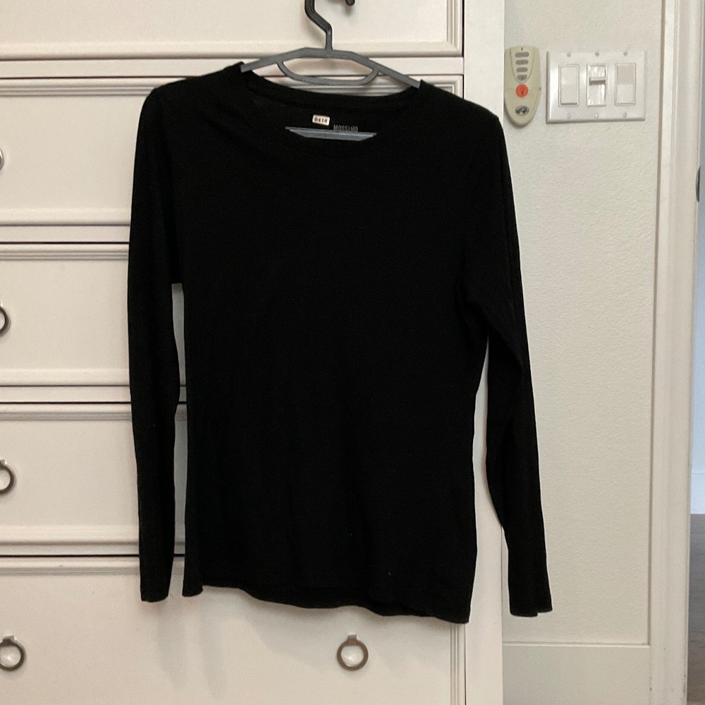 #0416 Black Long Sleeve Size L Brand Mossimo